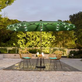 Luno 13'*6.5' Solar Light Market Umbrella