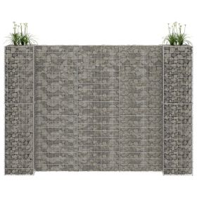 H-Shaped Gabion Planter Steel Wire 223.6"x15.7"x78.7"