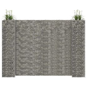H-Shaped Gabion Planter Steel Wire 223.6"x15.7"x70.9"