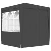 Professional Party Tent with Side Walls 6.6'x6.6' Anthracite 90 g/mÃ‚Â²