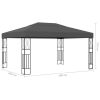 Gazebo 9.8'x13.1' Anthracite Fabric