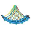 40 Inch Spider Web Round Rope Swing with Adjustable Ropes and 2 Carabiners XH
