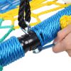40 Inch Spider Web Round Rope Swing with Adjustable Ropes and 2 Carabiners XH