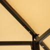 Outdoor Gazebo Steel Fabric Rectangle Soft Top Gazebo Outdoor Patio Dome Gazebo with Removable Curtains