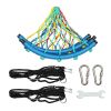 40 Inch Spider Web Round Rope Swing with Adjustable Ropes and 2 Carabiners XH
