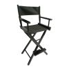 Casual Home Director's Chair , Black Frame/Black Canvas , Suitable for adults, foldable style,  2pcs/set populus