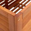 Garden Storage Box 46.1"x19.7"x21.7" Solid Eucalyptus Wood