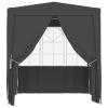 Professional Party Tent with Side Walls 6.6'x6.6' Anthracite 90 g/mÃ‚Â²