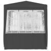 Professional Party Tent with Side Walls 6.6'x6.6' Anthracite 90 g/mÃ‚Â²