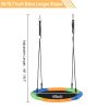 Gift-900D Oxford & Diameter 100cm  Cloth Round Swing for kids (With Hook / Swing Belt / Bunting) XH