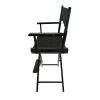 Casual Home Director's Chair , Black Frame/Black Canvas , Suitable for adults, foldable style,  2pcs/set populus