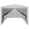 Party Tent with 4 Mesh Sidewalls 157.5"x118.1"