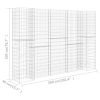 H-Shaped Gabion Planter Steel Wire 223.6"x15.7"x78.7"