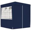 Professional Party Tent with Side Walls 6.6'x6.6' Blue 90 g/m2