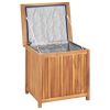 Garden Storage Box 23.6"x19.7"x22.8" Solid Teak Wood