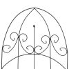 Plant Climbing Racks 3 pcs Black 15.7"x39.4" Iron