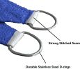 8' x 12' Sun Shade Sail Rectangle Canopy, UV Block Awning Durable for Outdoor Patio Carport Garden Backyard Balcony, Blue