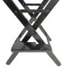 Casual Home Director's Chair , Black Frame/Black Canvas , Suitable for adults, foldable style,  2pcs/set populus