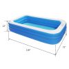 Free shipping 120" x 72" x 22" Inflatable Swimming Pool - Wall Thickness 0.4mm BlueYJ