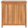 Garden Storage Box 23.6"x19.7"x22.8" Solid Teak Wood