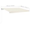 Automatic Retractable Awning Cream