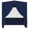 Professional Party Tent with Side Walls 6.6'x6.6' Blue 90 g/m2