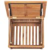 Garden Storage Box 23.6"x19.7"x22.8" Solid Teak Wood