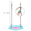 40 Inch Hexagon Swing, Textilene Swing with  2 Carabiners & Adjustable Rope(Pink & Blue)