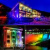 Garden Lawn Outdoor Party Purple Light LED UV Dark Night Flood Light