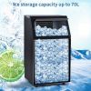 Commercial Home Standing Ice Maker With Ice Scoop And LED Display 66LBS/24H