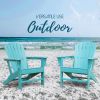 Patio Chairs Weather Resistant Outdoor Chairs for Lawn, Deck, Backyard, Garden, Fire Pit, Plastic Outdoor