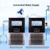 Commercial Home Standing Ice Maker With Ice Scoop And LED Display 66LBS/24H