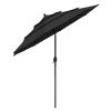 10Ft 3-Tiers Patio Umbrella Black