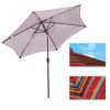 Outdoor Patio 8.6-Feet Market Table Umbrella with Push Button Tilt and Crank[Umbrella Base is not Included]