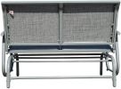 2 Person Swing Glider Chair Patio Swing Bench with Cup Holder Garden Rocking Seat for Outdoor Patio,Backyard,Deck Swimming Pool