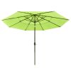 11Ft 3-Tiers 40LEDS Patio Umbrella Fruit Green